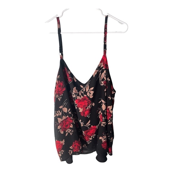 Torrid Black and Red Floral Camisole - Picture 2 of 5